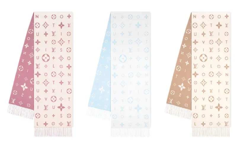 マフラー・レイキャビック 2.0 ピンク、ブルー、ベージュ