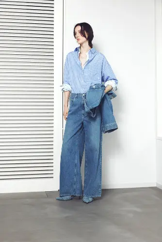 【Lee× FRAY I.D】ワイドパンツ着用例