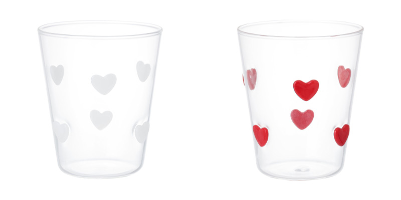 ドットハートタンブラー