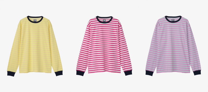 L/S HH ×agnès b.Marine Border Tee