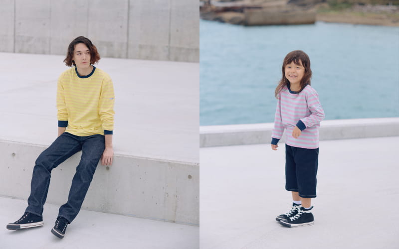 L/S HH ×agnès b.Marine Border Tee K L/S HH ×agnès b. Marine Border Tee着用画像