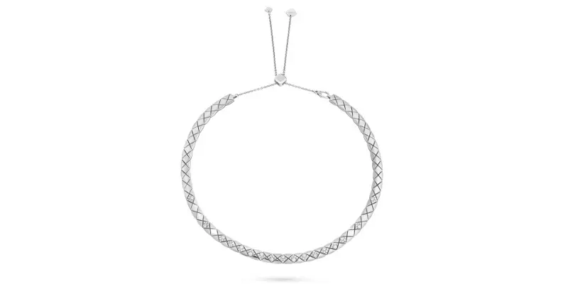 ショートネックレス ホワイトゴールド