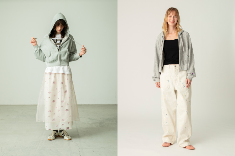 ジップアップフーディ