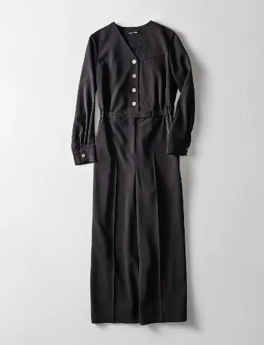 強撚ツイルストレッチコンビネゾン