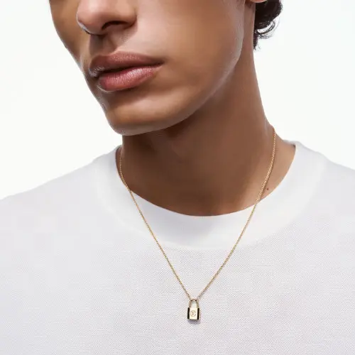 ペンダント シルバー・ロックイット 10th アニバーサリー(イエローゴールド)着用画像