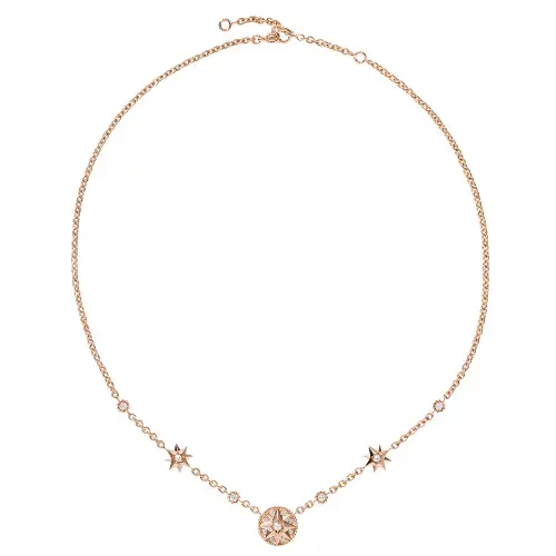 「ローズ デ ヴァン」ネックレス（PGｘDIA）