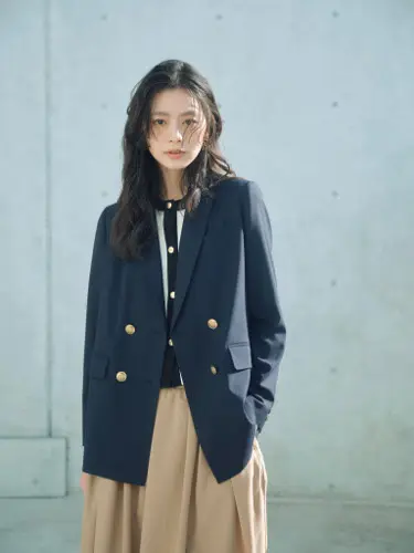 ダブルジャケット着用画像