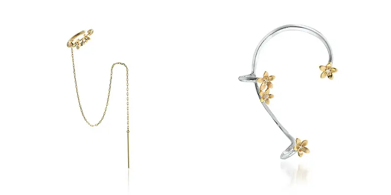 BLOOMING STARピアスカフ、イヤーカフ