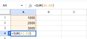 範囲選択をしているスクリーンショット