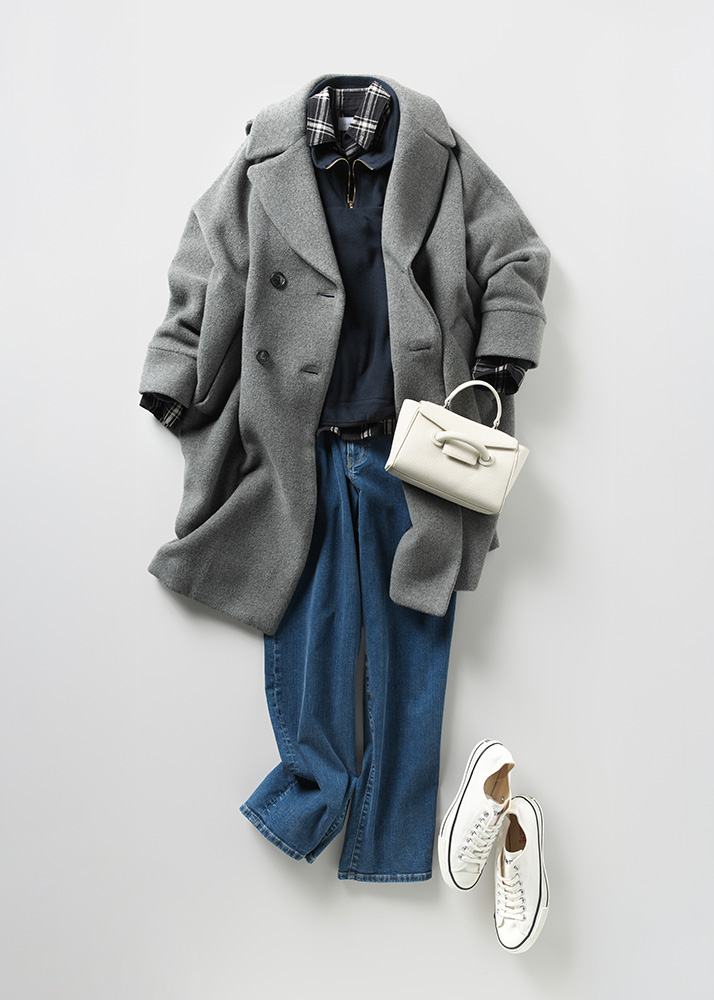 コーデの平置き写真