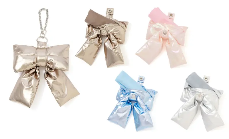 バッグチャームエコバッグ リボン