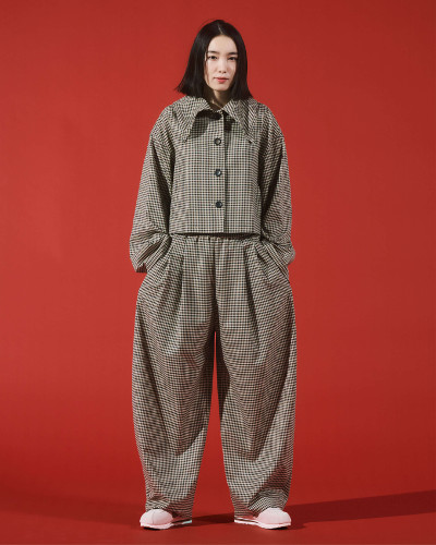 ワイドタックパンツ